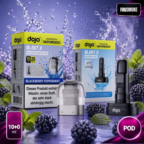 Dojo Blast X by Vaporesso | Pod | Blackberry Peppermint