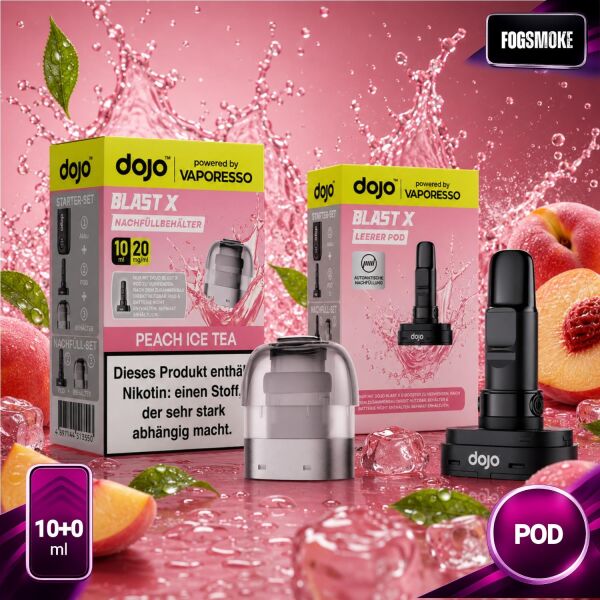 Dojo Blast X by Vaporesso | Pod | Peach Ice Tea