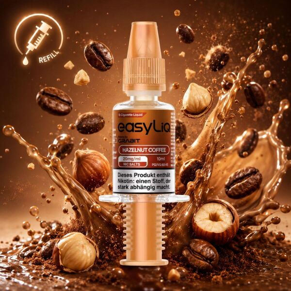Grabit easyLiq Nikotinsalz-Liquid – Hazelnut Coffee, 20 mg/ml