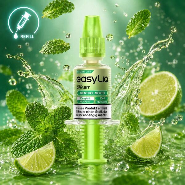 Grabit easyLiq Nikotinsalz-Liquid – Menthol Mojito, 20 mg/ml