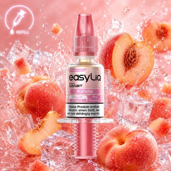Grabit easyLiq Nikotinsalz-Liquid – Peach Ice, 20 mg/ml