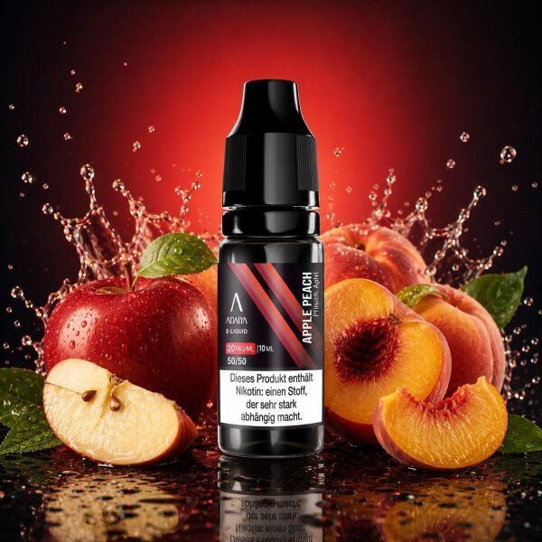Adalya Nicsalt Liquid Apple Peach Dulcinea in der 10-ml-Flasche