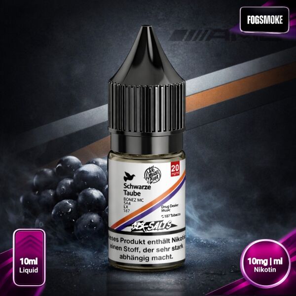 187 Strassenbande | Nicsalt Liquid | Schwarze Taube | 10mg/ml