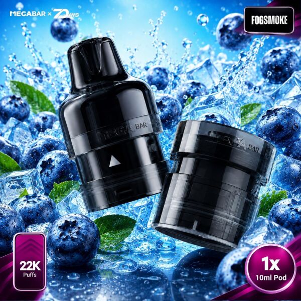 MegaBar GT Max 22K x 7Days | Pod | Cold Blue