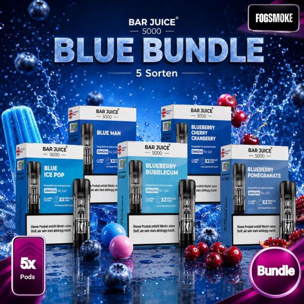 Bar Juice 5× 2er-Pods – Blue-Bundle, ELFA-kompatibel