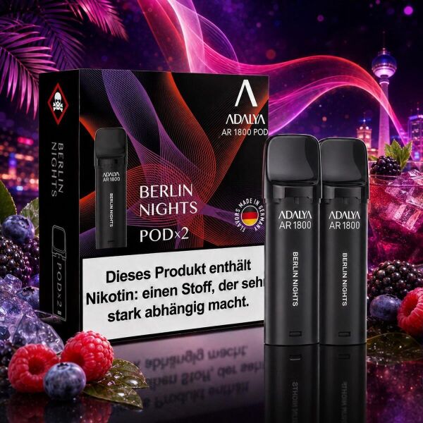Adalya Alpha 2er-Pods – Peach Ice / Berlin Nights, ELFA-kompatibel