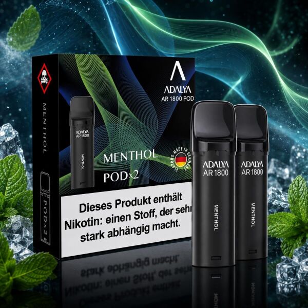Adalya Alpha 2er-Pods – Menthol, ELFA-kompatibel