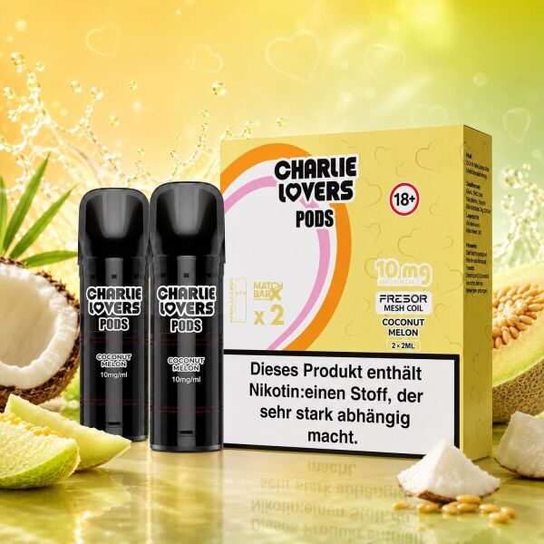 Charlie Lovers 2er-Pods – Coconut Melon, ELFA-kompatibel