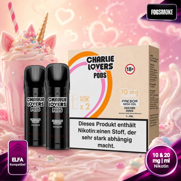Charlie Lovers | 2er Pod | Unicorn Shake | ELFA-Kompatibel