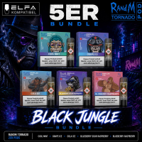 RandM Tornado | 5x 2er Pod | BLACK JUNGLE-Bundle |...