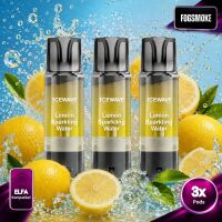 Icewave | 3er Pod | Lemon Sparkling Water | ELFA-Kompatibel