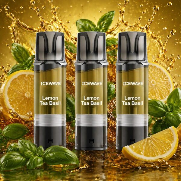 Icewave 3er-Pods – Lemon Tea Basil, ELFA-kompatibel