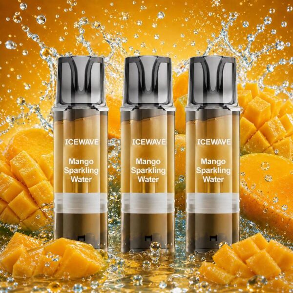 Icewave 3er-Pods – Mango Sparkling Water, ELFA-kompatibel