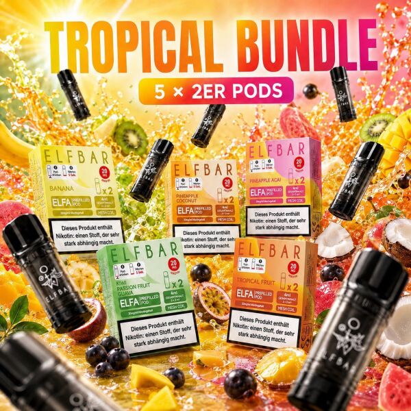 Elfbar ELFA 5× 2er-Pods – Tropical-Bundle