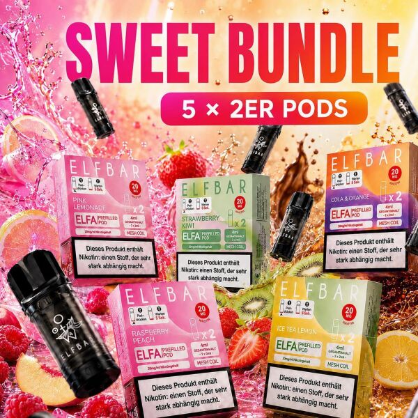 Elfbar ELFA 5× 2er-Pods – Sweet-Bundle