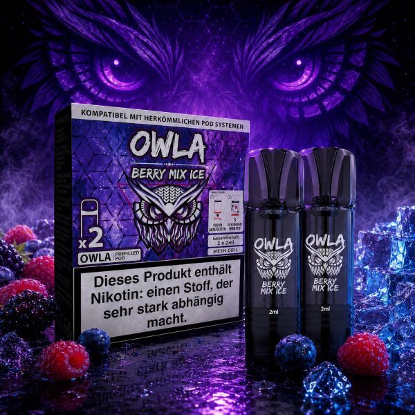 OWL Owla 2er-Pods – Berry Mix Ice, ELFA-kompatibel