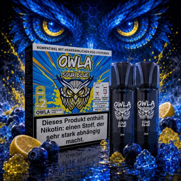 OWL Owla 2er-Pods – Sour Blue, ELFA-kompatibel