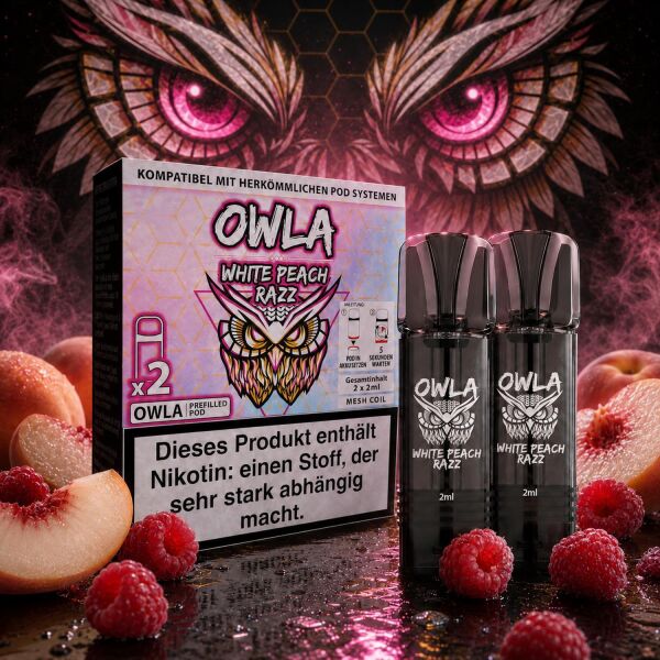 OWLA Pod White Peach Razz im Zweierpack