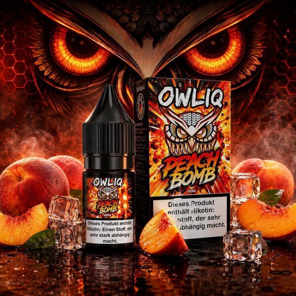 OWLIQ Nikotinsalz-Liquid – Peach Bomb