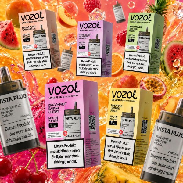 Vozol Vista Plug EZ Pods TROPICAL-Bundle mit 5 Pods