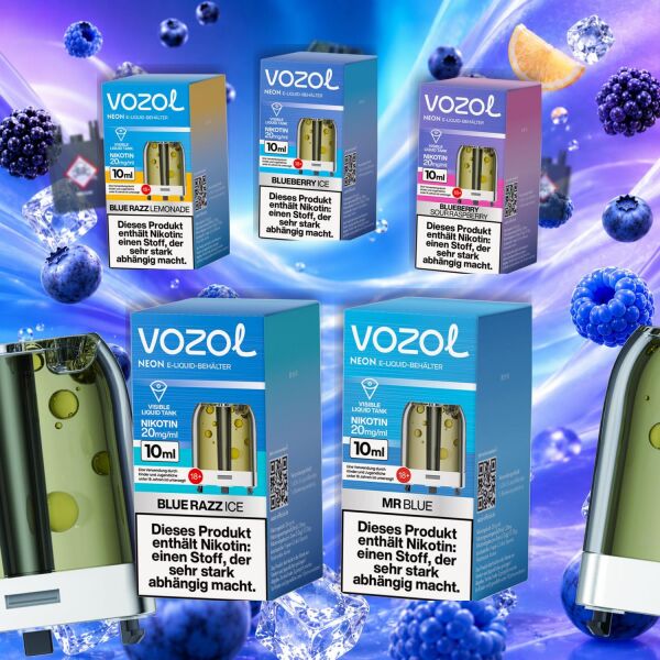 Vozol Neon Plug Max BLUE-Bundle mit 5 Einheiten