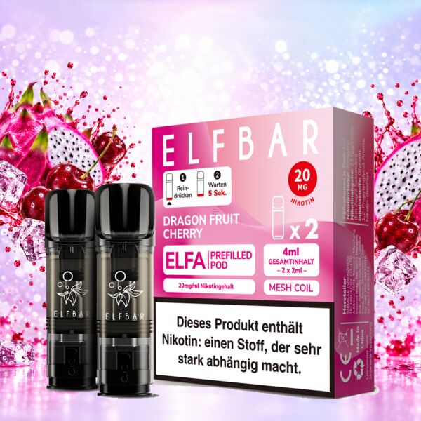 Elfbar ELFA 2er-Pods – Dragon Fruit Cherry