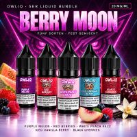 OWLIQ | 5x Nicsalt Liquid | BERRY MOON-Bundle | 20mg/ml