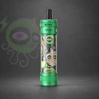Aspire Magnum Pod-Kit Green & Evil Eyes – Grün mit grünem Fantasiewesen und beigefarbenem Maskenmotiv