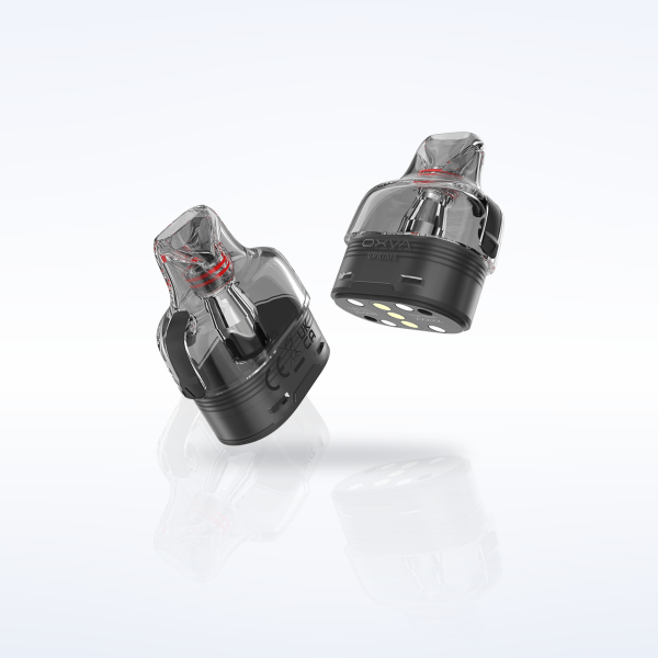 Zwei OXVA VPRIME Dual Pods mit 0,6 Ohm und 6 ml im Studio