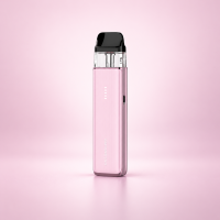 Vaporesso XROS 6 Mini Pod-Kit Jelly Pink – Rosa vor dezentem Hintergrund