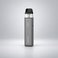 Vaporesso XROS 6 Mini Pod-Kit Titanium Black – Grau vor dezentem Hintergrund
