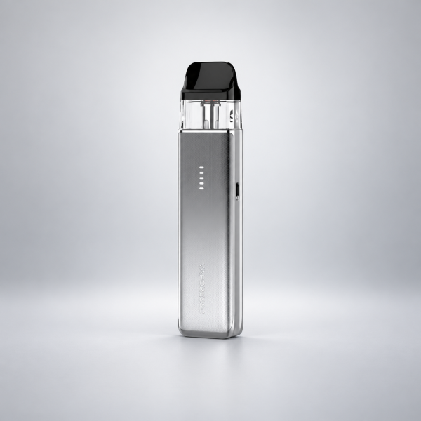 Vaporesso XROS 6 Mini Pod-Kit Titanium Silver – Silber mit Farbverlauf vor dezentem Hintergrund
