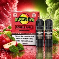 Al Massiva 2er-Pods – Double Apple (Doppelapfel), ELFA-kompatibel