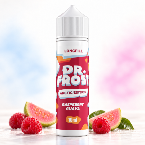 Dr. Frost Arctic Edition Longfill-Aroma – Raspberry Guava, 10 ml in 60-ml-Flasche