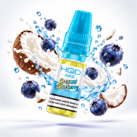 HQD Juice Nikotinsalz-Liquid – Coconut Blueberry, 18 mg/ml
