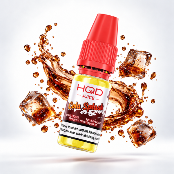 HQD Juice Nikotinsalz-Liquid – Cola Splash, 18 mg/ml