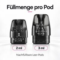 Elfbar ELFX V2 | Pod | 0.8 Ohm | 3ml | 3er Pack
