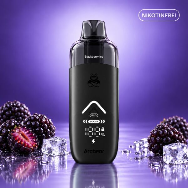 Arcbear Pro 15000 Kit: Akku Black mit Pod Blackberry Ice nikotinfrei