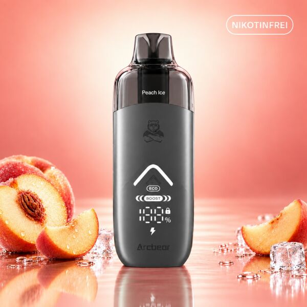 Arcbear Pro 15000 Kit: Akku Gray mit Pod Peach Ice nikotinfrei