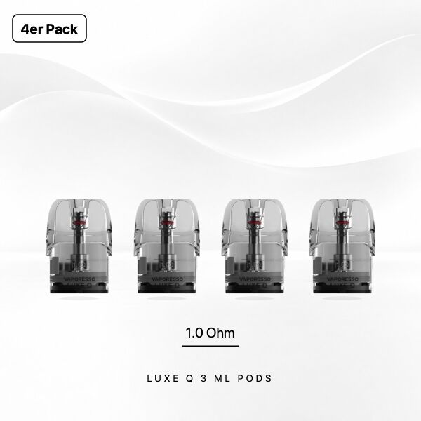 Vaporesso Luxe Q Mesh Pod 1,0 Ohm, 3 ml, vier Pods im 4er Pack