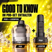 Dojo Blast X Pod Blackcurrant Ice, im Set enthalten: Nachfüllbehälter und leerer Pod