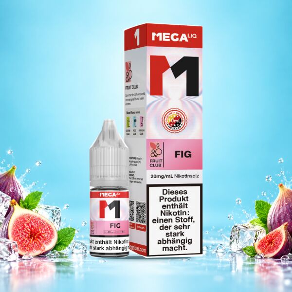 MEGALIQ Fig Liquid, 10 ml Flasche mit Karton, 20 mg/ml Nikotinsalz