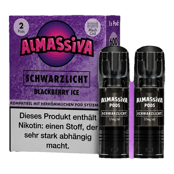 Al Massiva Pods im Doppelpack, Sorte Schwarzlicht