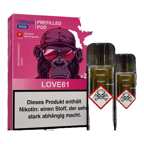 RandM Tornado Pods im Doppelpack, Sorte Love61